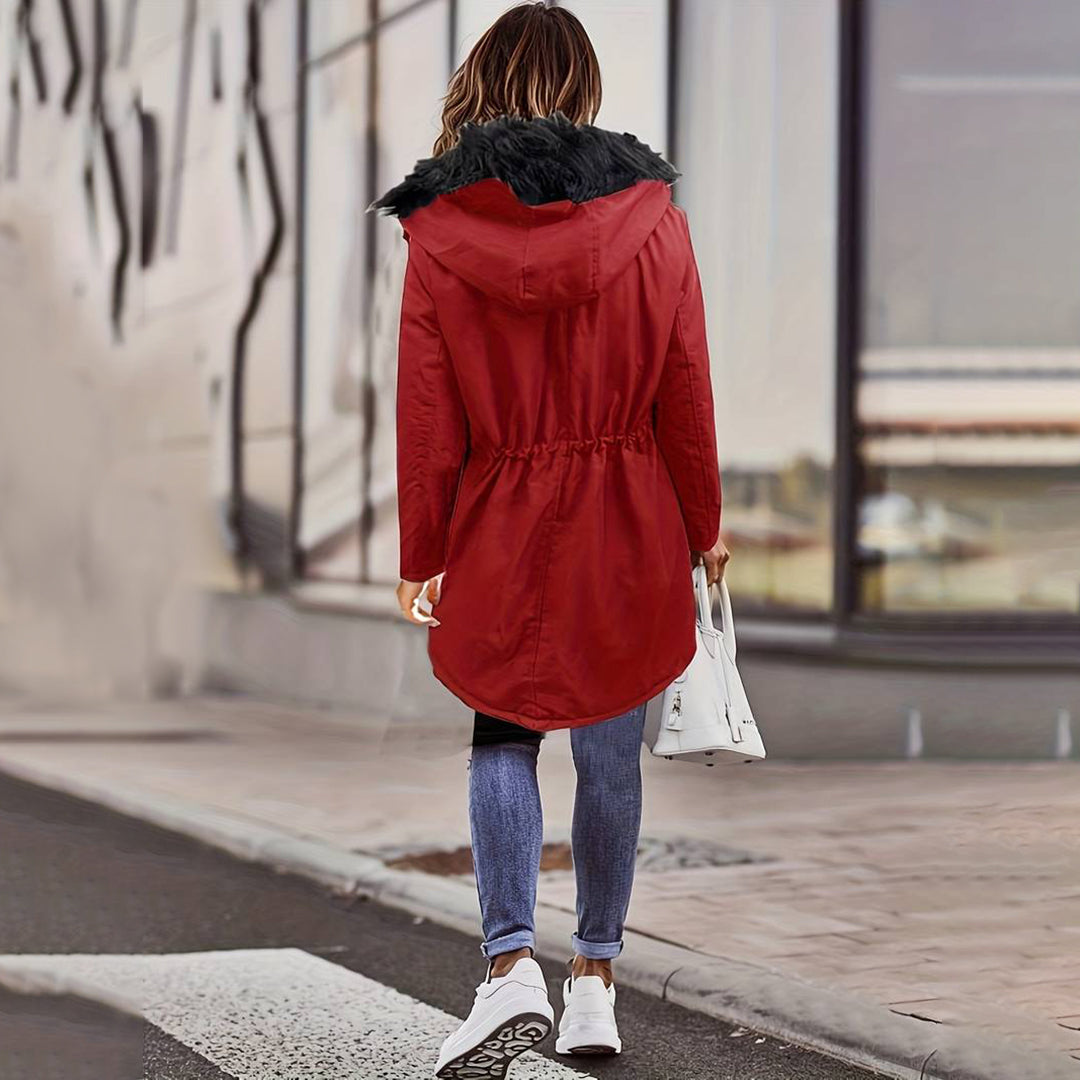 Elora™ |  Stijlvolle Dames Winterjas Met Capuchon