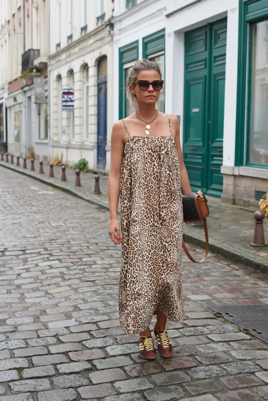 Alexandra™ |  Midi-jurk met luipaardprint