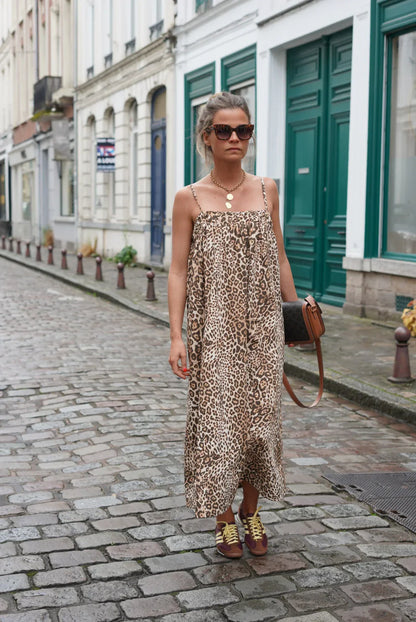 Alexandra™ |  Midi-jurk met luipaardprint