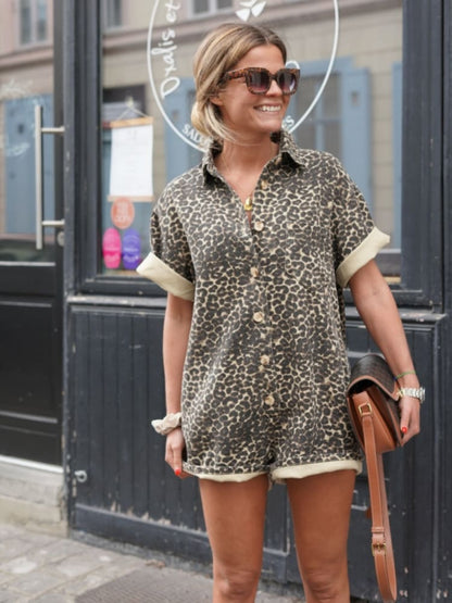 Lynxia™ | Katoenen cheeta romper