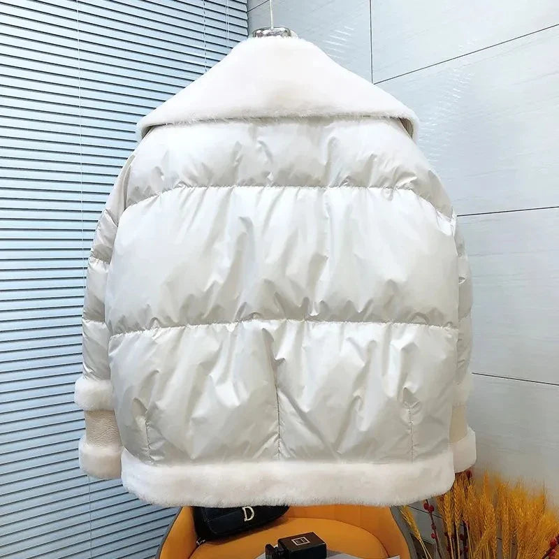 Zephyra™ l Katoenen Parka Jas met Staande Dons Kraag
