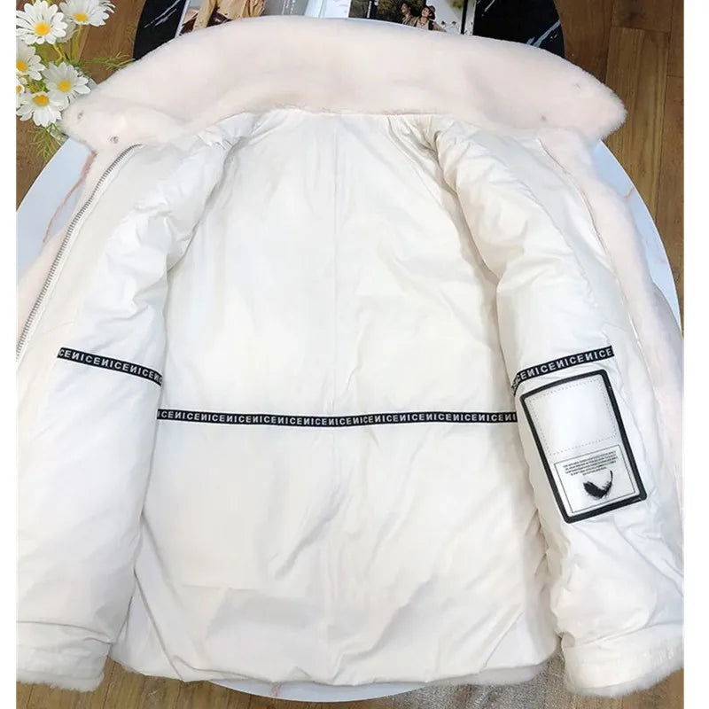Zephyra™ l Katoenen Parka Jas met Staande Dons Kraag