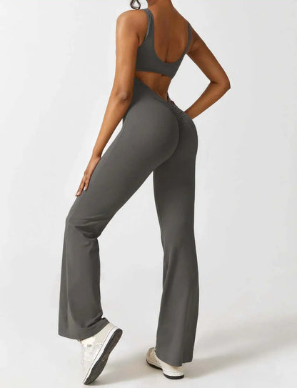 Elena ™ l Yoga jumpsuit met holle rug