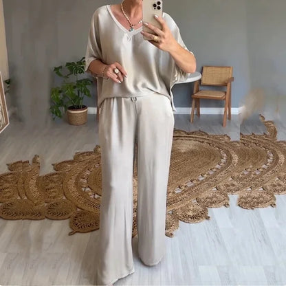 Sinara™ | Luxe Satijnen Damesset