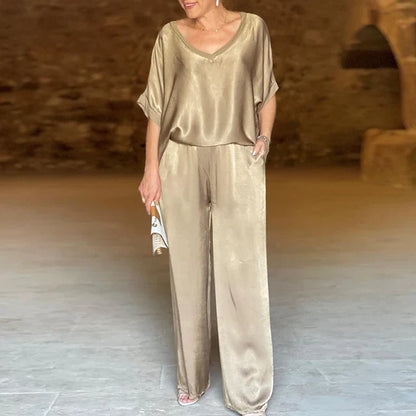Sinara™ | Luxe Satijnen Damesset