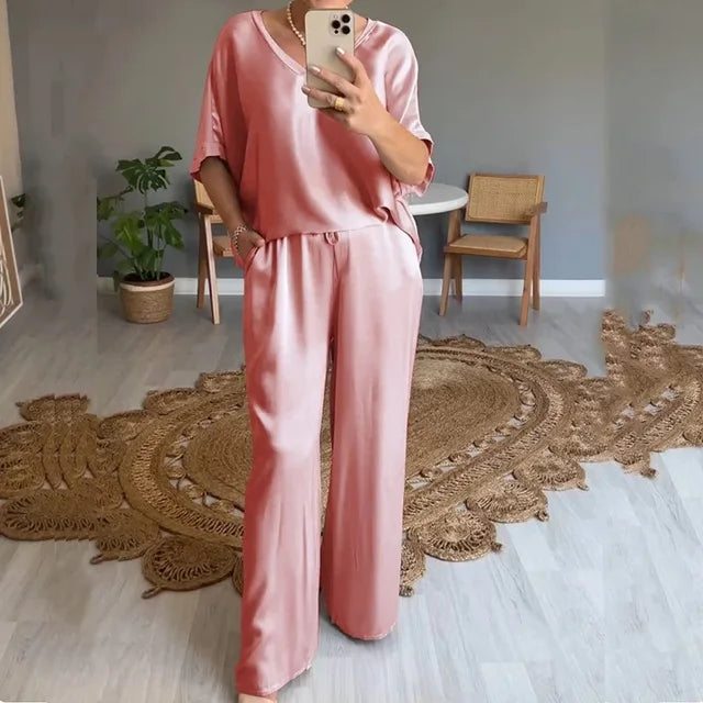 Sinara™ | Luxe Satijnen Damesset