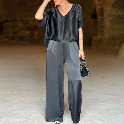 Sinara™ | Luxe Satijnen Damesset