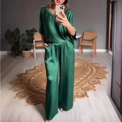 Sinara™ | Luxe Satijnen Damesset