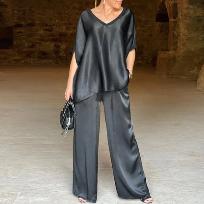 Sinara™ | Luxe Satijnen Damesset