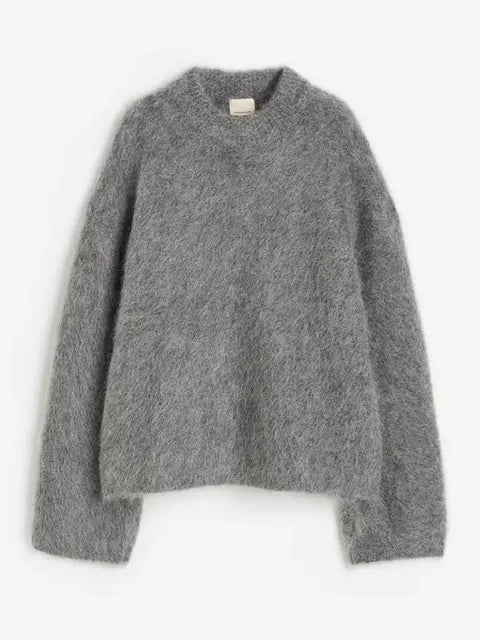 Calliope™ l Effen Ronde Kraag Casual Losse Pullover