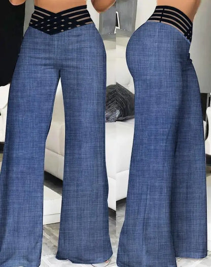 Kennedy™ l Elegante Hoge Taille Uitlopende Broek