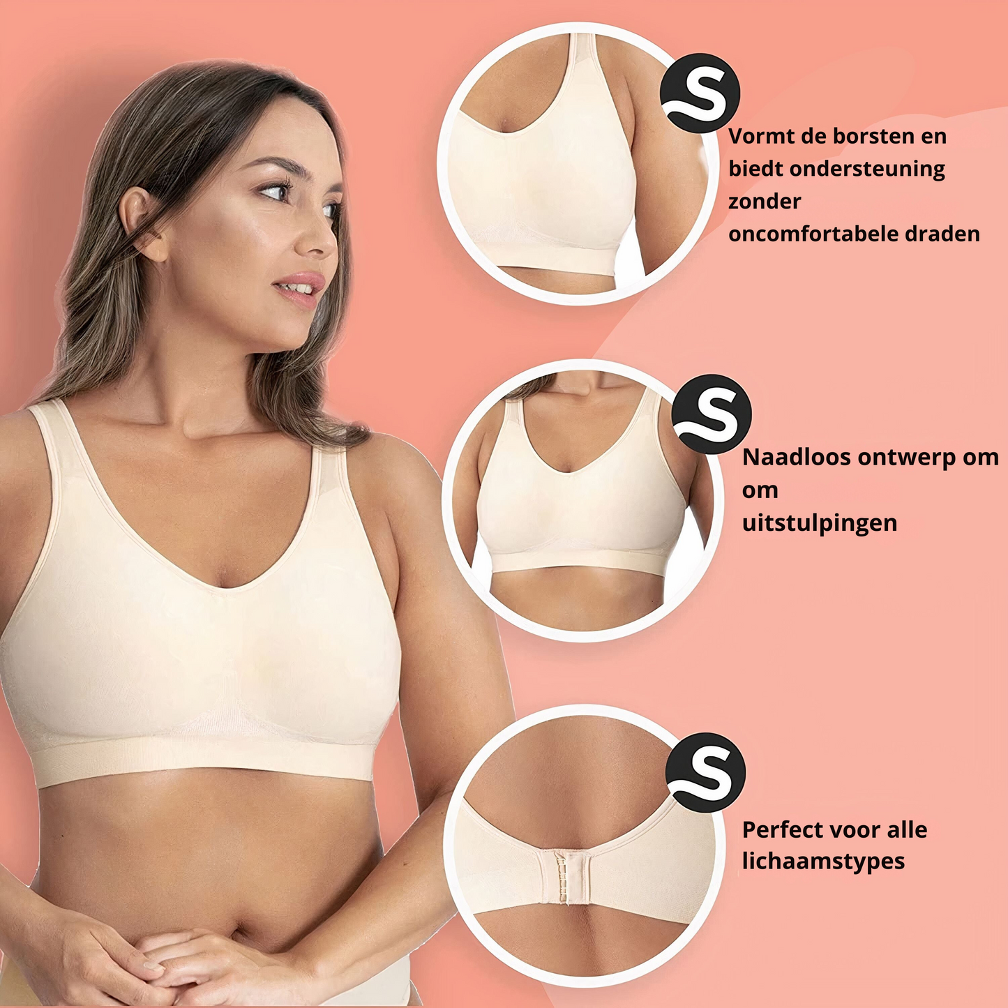 Glamora™ l Premium naadloos shaper bh