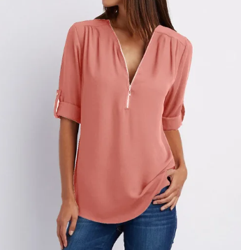 Eleanor™ | Blouse met rits