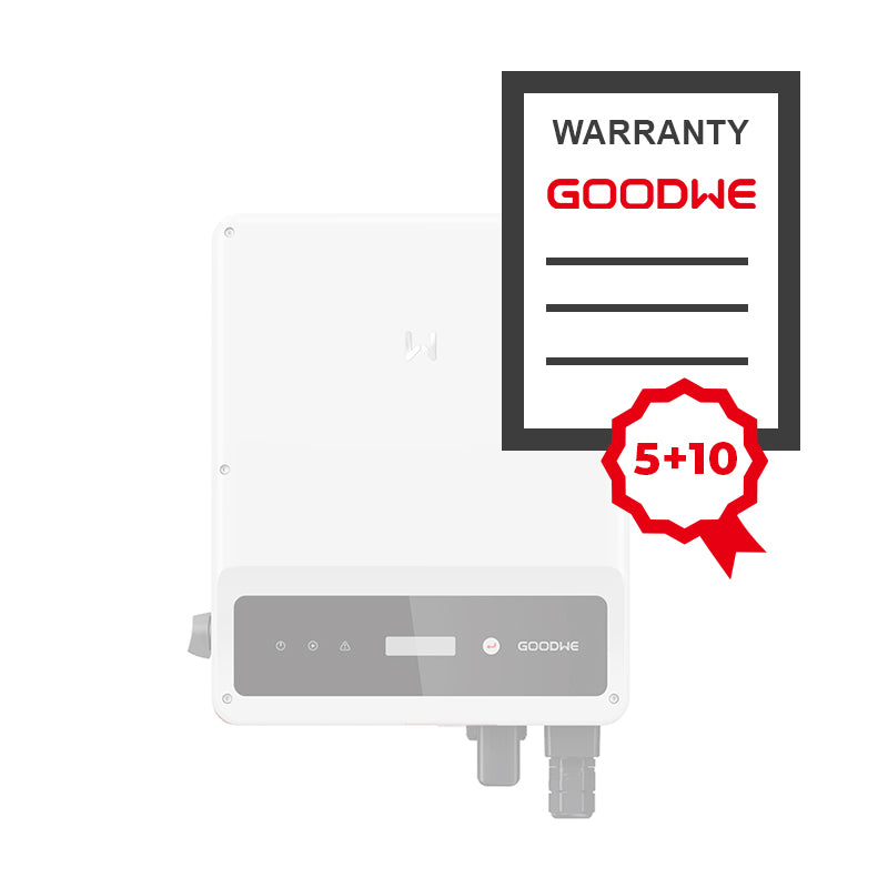GoodWe Garantie-uitbreiding 5+10 jaar voor GW10K-SDT-20 Inverter