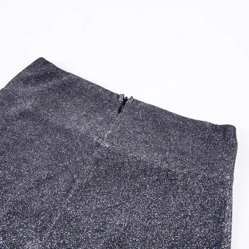 Lyla™ l Broek met hoge taille en glitter