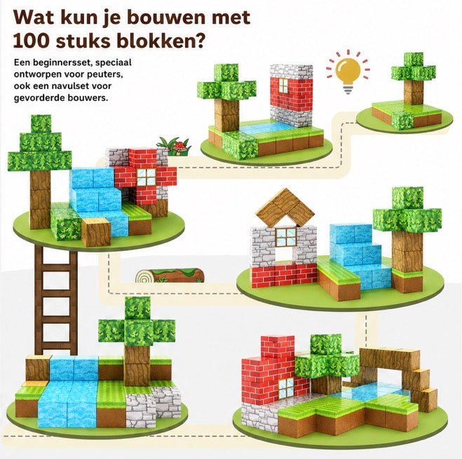 Magnetische Bouwblokken Mining World