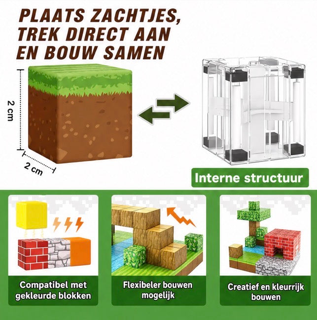 Magnetische Bouwblokken Mining World