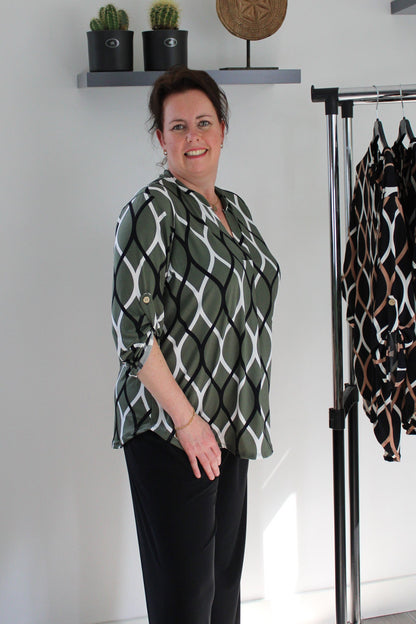 Jada™ l Blouse Met Lange Mouw