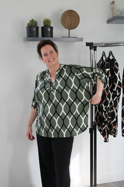 Jada™ l Blouse Met Lange Mouw