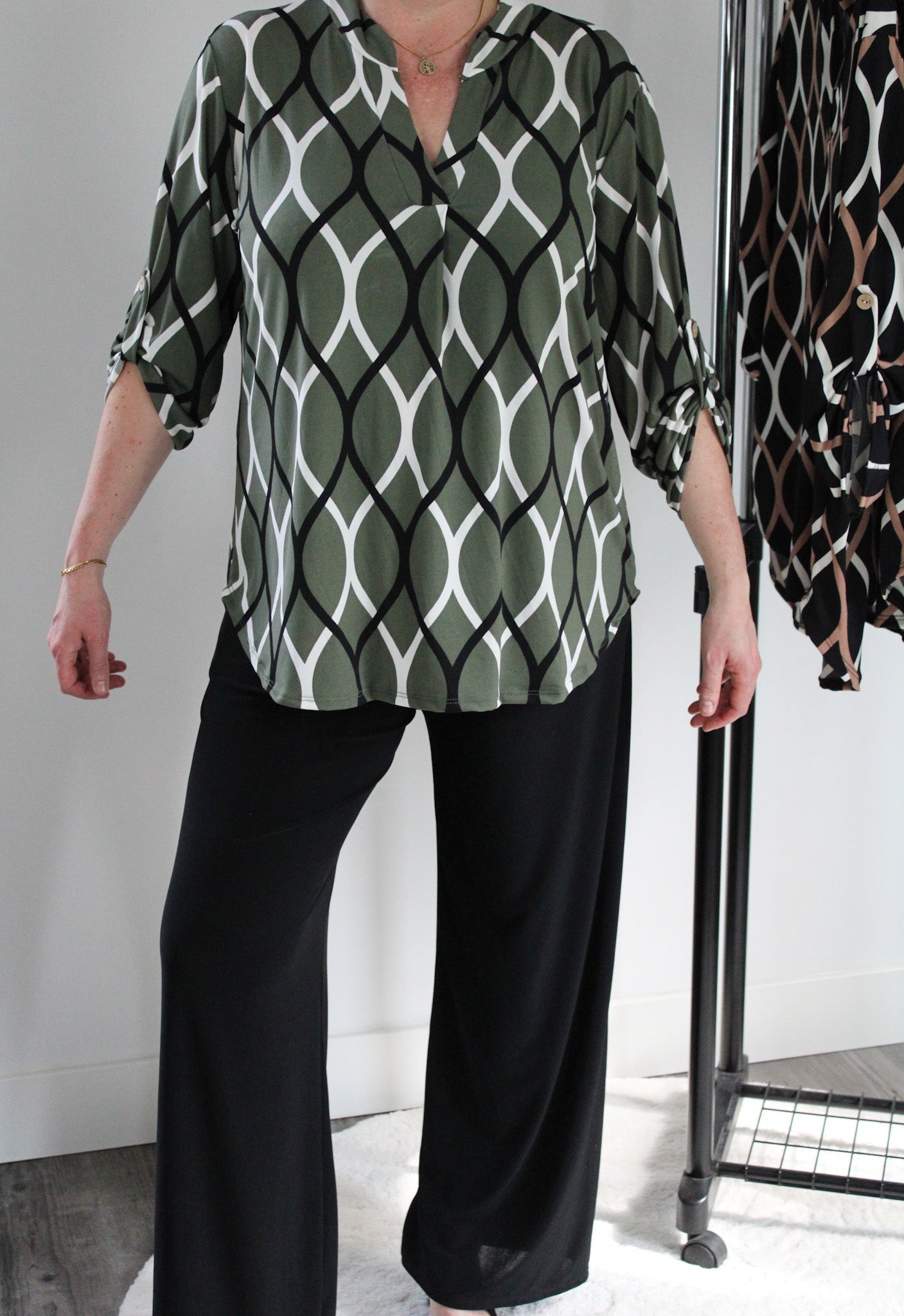 Jada™ l Blouse Met Lange Mouw