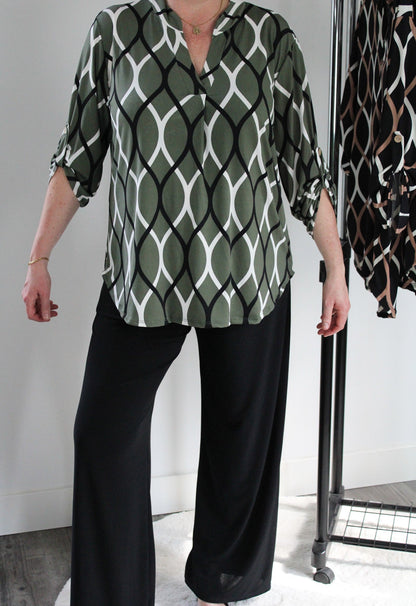 Jada™ l Blouse Met Lange Mouw