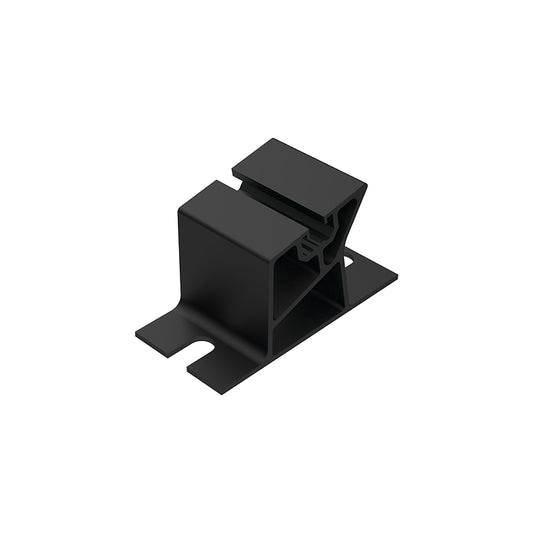 Aluminium Montagehaak Laag Zwart K-45-8-CZ