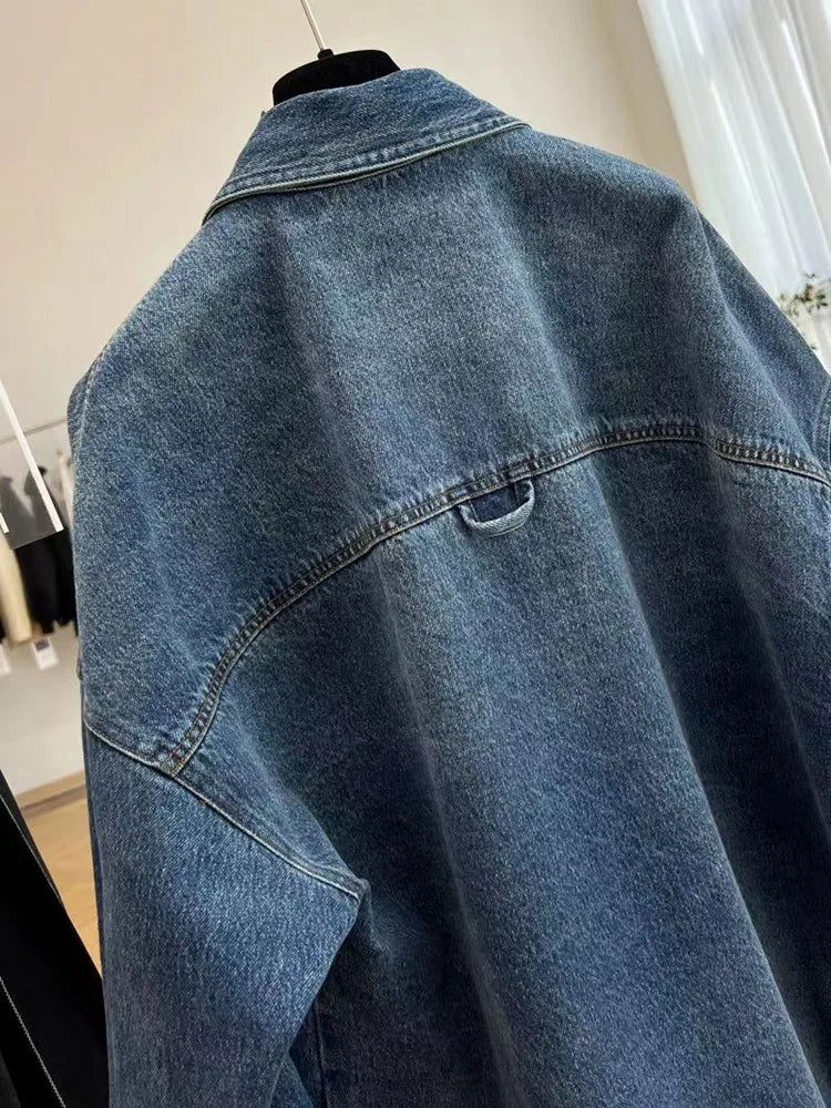 Nolana™ l Oversized Koreaanse Denim Jasje