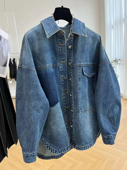 Nolana™ l Oversized Koreaanse Denim Jasje