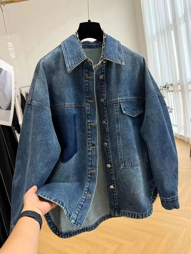 Nolana™ l Oversized Koreaanse Denim Jasje