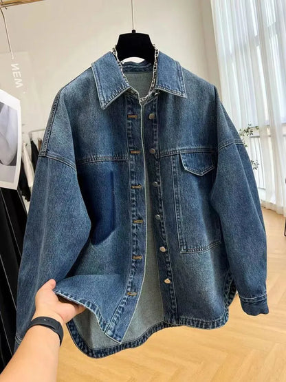 Nolana™ l Oversized Koreaanse Denim Jasje