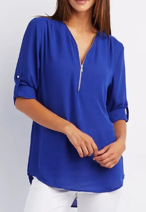 Eleanor™ | Blouse met rits