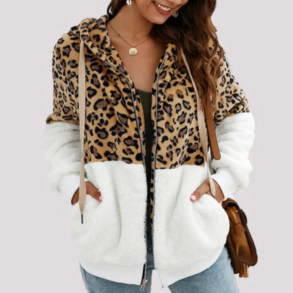 Sloane™| Vrouwen Luipaard Fleece Hoodies
