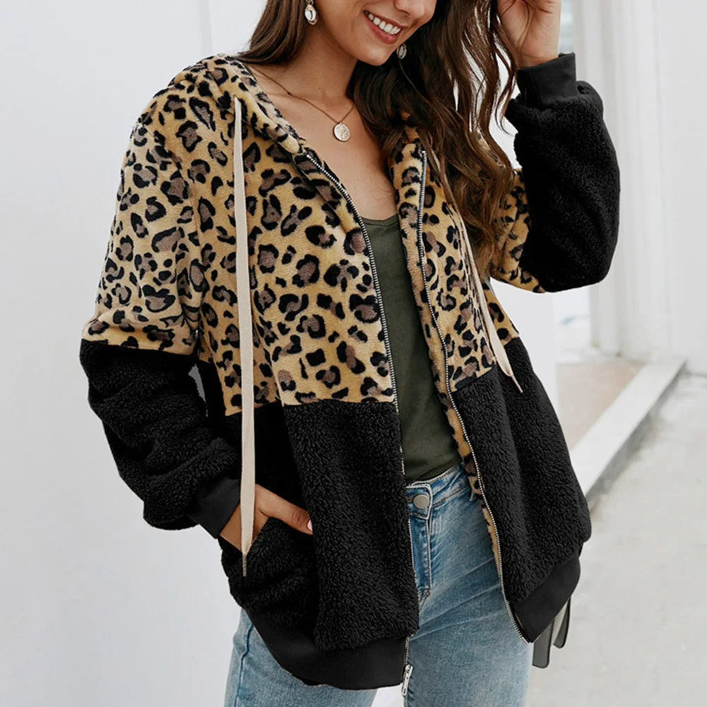 Sloane™| Vrouwen Luipaard Fleece Hoodies