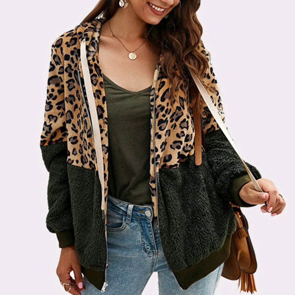 Sloane™| Vrouwen Luipaard Fleece Hoodies