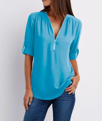 Eleanor™ | Blouse met rits