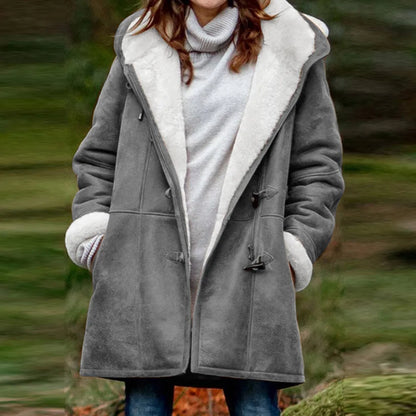 Arya™ l Fluwelen Jas Lange Mouw met Capuchon