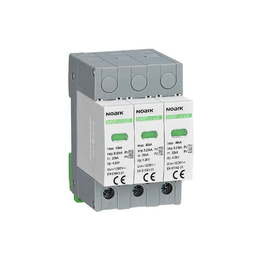 Noark Ex9UEP T1/T2 1000V DC Overspanningsafleider
