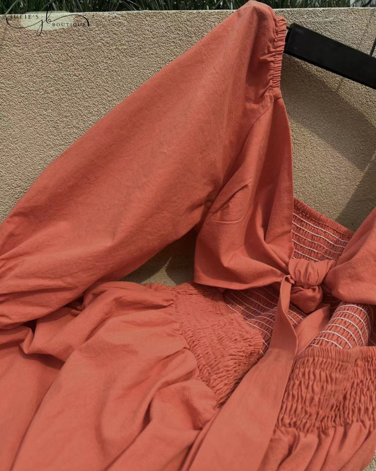 Helia™ | Franse Jurk met Flaire Mouwen