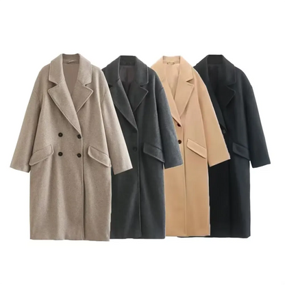 Amari ™ l Double Breasted Woolen Coat