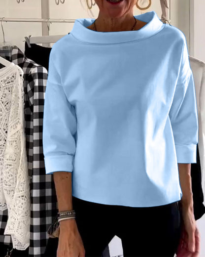 Alicia™ | Elegante top met losse schildpadhals