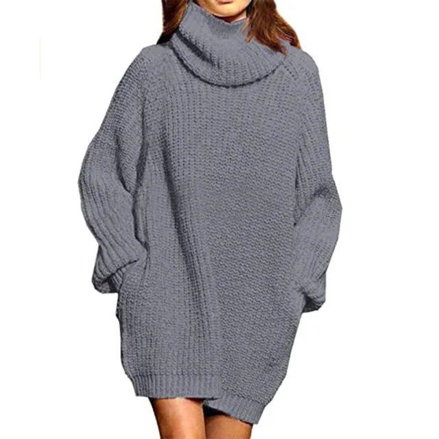 Anastasia™ l Oversized Lange Mouwen gebreide Coltrui met zakken