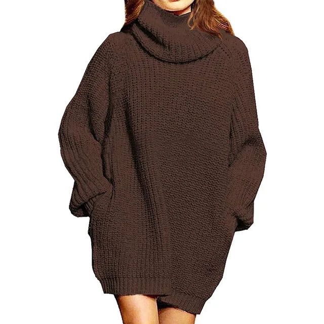 Anastasia™ l Oversized Lange Mouwen gebreide Coltrui met zakken