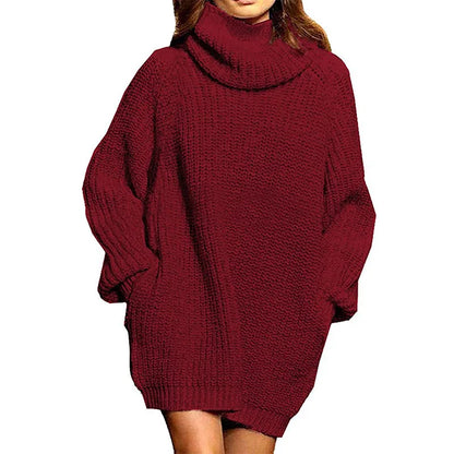 Anastasia™ l Oversized Lange Mouwen gebreide Coltrui met zakken