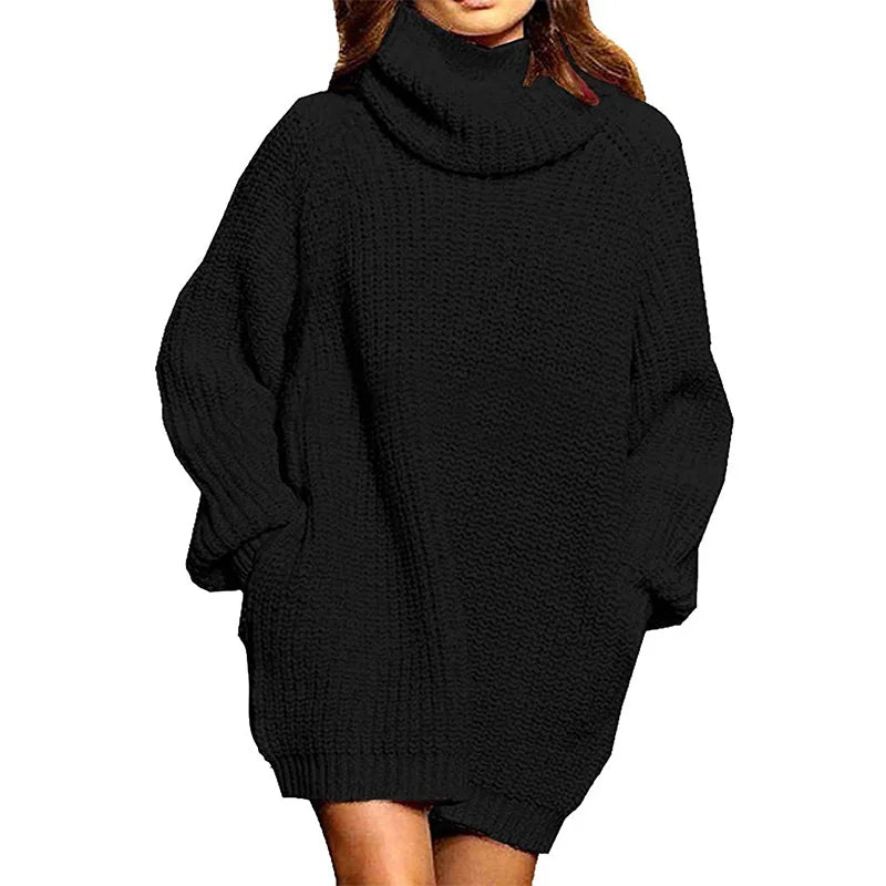Anastasia™ l Oversized Lange Mouwen gebreide Coltrui met zakken