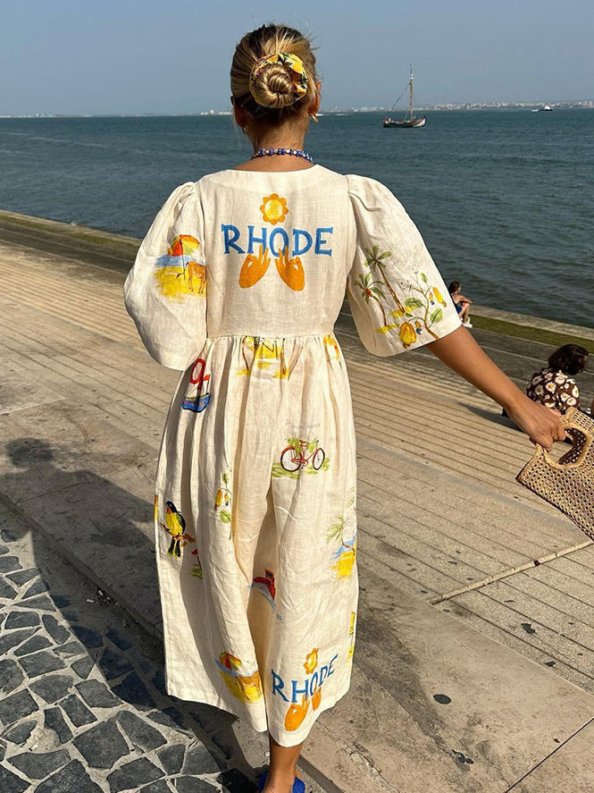 Rhode™ | Linnen Zomerjurk