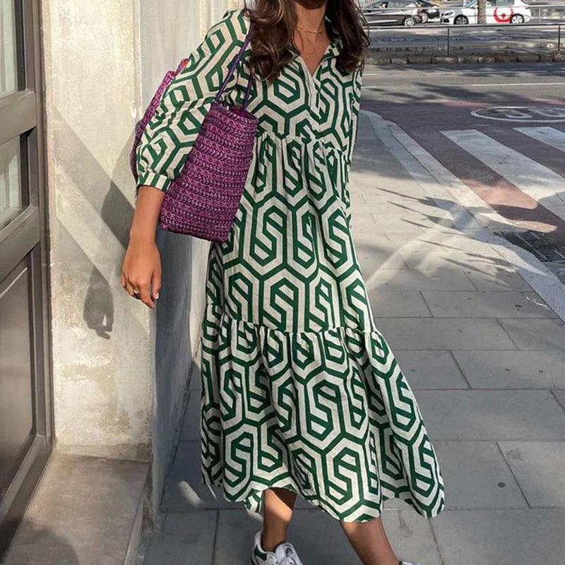 Gwen™ l Vintage Vrouwen Maxi Jurk