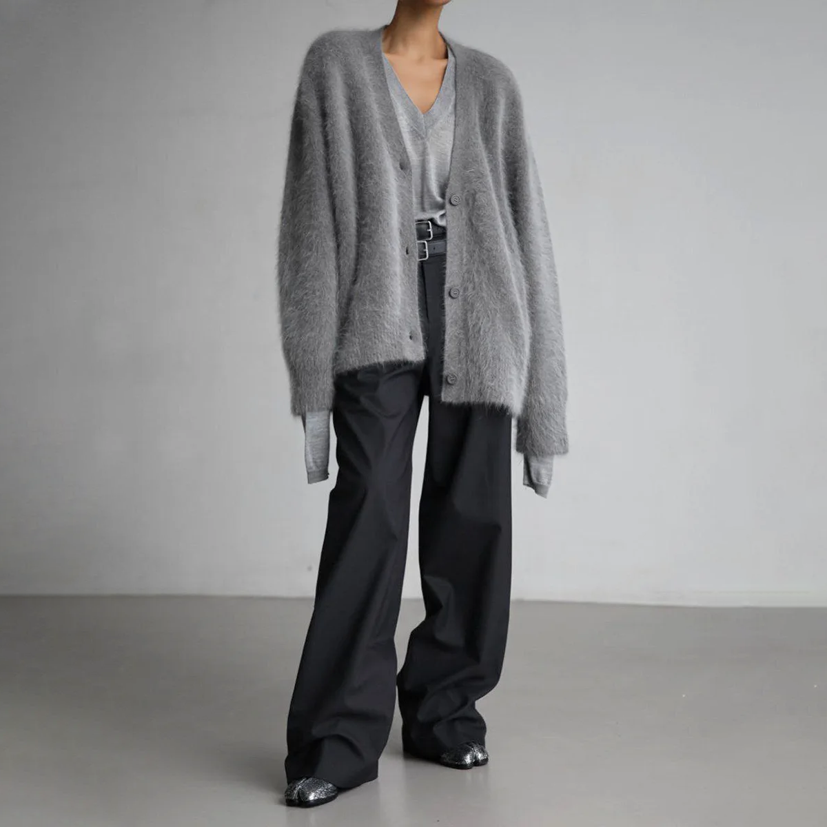 Elra™ | Luxe Dames Fuzzy Gebreide Cardigan met Knopen
