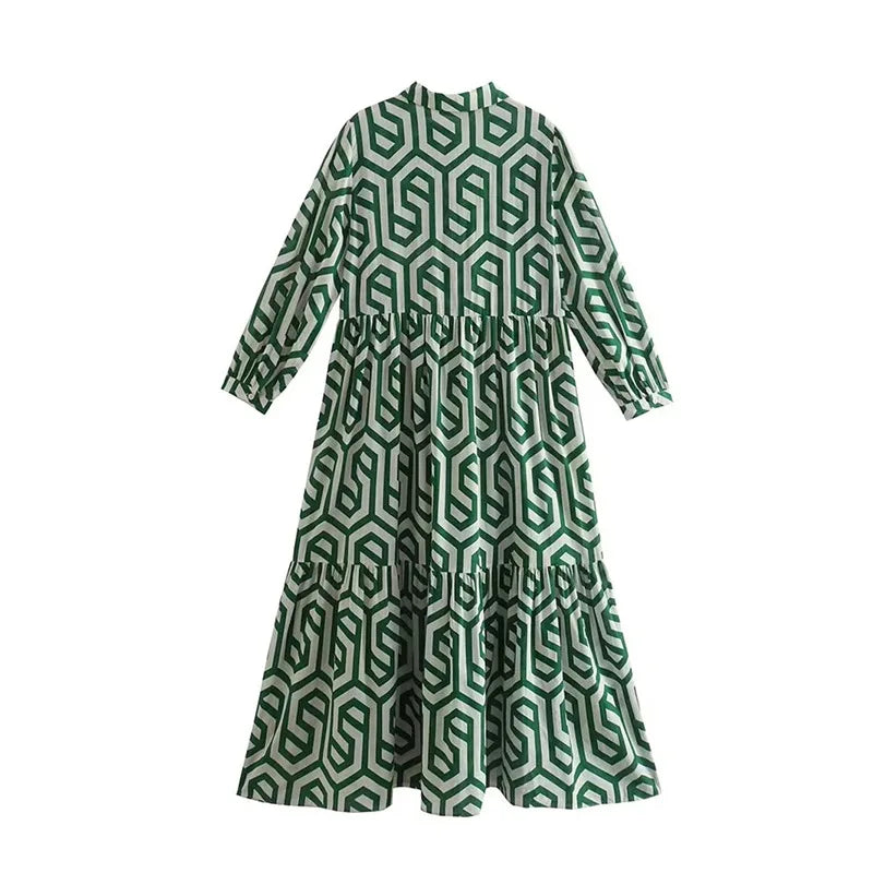 Gwen™ l Vintage Vrouwen Maxi Jurk