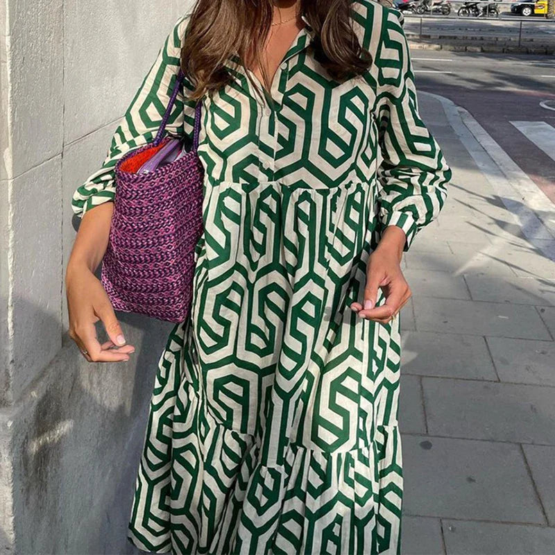 Gwen™ l Vintage Vrouwen Maxi Jurk