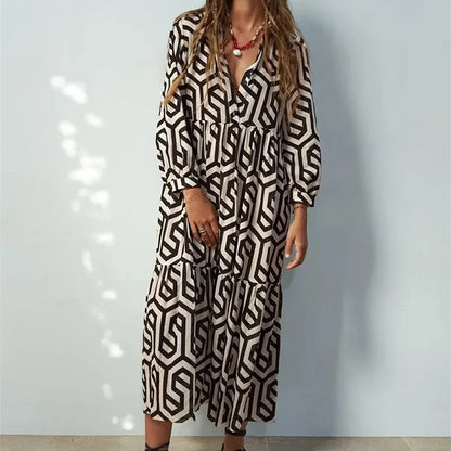 Gwen™ l Vintage Vrouwen Maxi Jurk